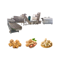 Ligne de production automatique de torréfaction de revêtement de haricots japonais à haut rendement Machine de fabrication d'arachides enduites de collations