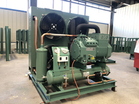 Unité de condenseur d'air à compresseur à piston semi-hermétique 3hp 5hp 10hp 15hp 20hp 25hp Unité de condenseur de réfrigération pour chambre froide