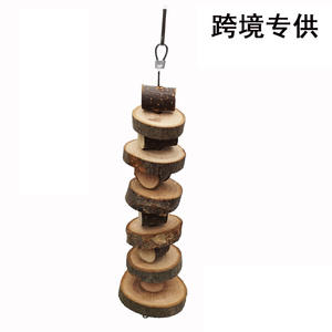 Ensemble de jouets pour lapins et hamsters, comprenant : balle à mâcher en paille, gâteau de paille, corde à mâcher, et friandise à mâcher en bois de pomme pour cochon d'Inde - Product Image 3