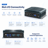 Computadora de Control sin Ventilador, Doble LAN, 2 COM, USB, Audio HD, VGA para Integración con Dispositivos PLC, Compatible con Windows y Linux, PC Industrial sin Ventilador