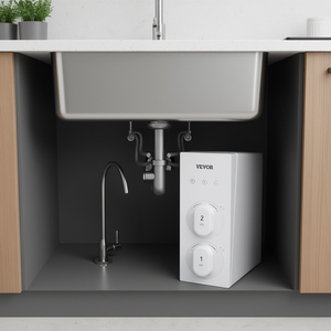 Système de filtration d'eau sans réservoir Vevor sous évier, 400 GPD, osmose inverse, pour usage domestique - Product Image 2