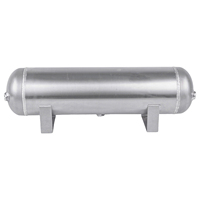 Réservoir d'air universel en aluminium de 4 gallons 1/4 trous NPT réservoir de suspension pneumatique klaxon d'air pour voitures camions accessoires de voiture