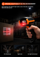 Escáner de Código de Barras Industrial Inalámbrico Rakinda S3 2D, Pistola de Escaneo de Códigos QR 2.4G, Sensor CMOS, 12 Horas de Funcionamiento