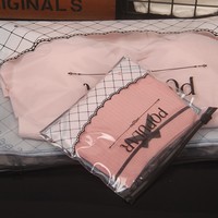 Sac d'emballage alimentaire portable personnalisé en PP avec fermeture éclair pour sous-vêtements féminins, soutiens-gorge, chaussettes, petits jouets