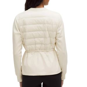 OEM Customize Top Quality Plain <b>White</b> Top <b>Coat</b> Winter Outdoor Cozy Warm <b>Long</b> Sleeved <b>Coats</b> for Ladies <b>Women</b> - Product Image 3