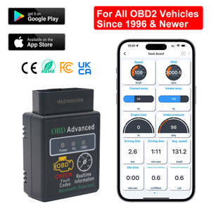V02h4 hiển thị chứng khoán hiện tại Cảm biến dữ liệu động cơ RPM ELM327 OBD2 V1.5 Máy quét công cụ Chẩn đoán Bluetooth Android Máy quét ô tô - Product Image 2