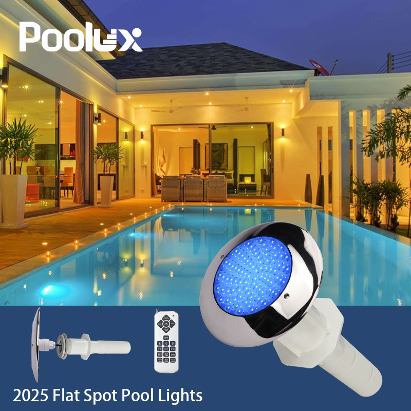 316SS IP68 Ultra Submersible Pool Light Resin Filled AC12v White RGB Remote Waterproof Outdoor Wall Led for Liner Pool