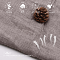 Nouvelle robe pour femme en tissu sergé 100% ramie de style chinois, antibactérienne, écologique, très légère, respirante, printemps-été