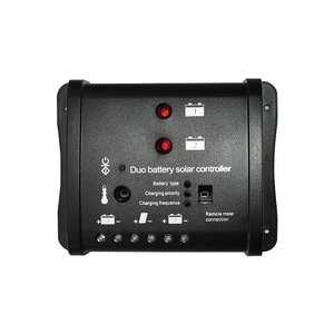Contrôleur de charge solaire PWM double <span class=keywords><strong>batterie</strong></span> MJOO 20A 12V/24V à reconnaissance automatique pour <span class=keywords><strong>camping</strong></span>-<span class=keywords><strong>car</strong></span>, bateau, caravane, motorhome - Product Image 2