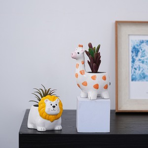 <span class=keywords><strong>Pot</strong></span> <span class=keywords><strong>de</strong></span> fleurs en forme d'animal au design simple MSH, jardinière verte, <span class=keywords><strong>décoration</strong></span> pour <span class=keywords><strong>maternelle</strong></span> - Product Image 3