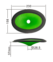 103-52 135-52 158-52 1623-170 OEM ODM OBM Corne papier bassin conique tambour presse à papier pièces de rechange amplificateur haut-parleur accessoires