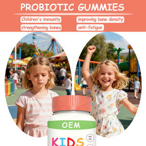 Deliciosas Gomitas Multivitamínicas Probióticas con Sabor a Frutos Rojos y Cereza para Niños, para la Salud Ósea - Product Image 3