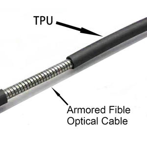 Cavo in <span class=keywords><strong>Fibra</strong></span> Ottica ABCCABLS 12CH-FO Monomodale Armato per Esterni Stazione Base-SC-<span class=keywords><strong>LC</strong></span>-FC-ST Pigtail Metallico OM3/OM4 IP65 - Product Image 6