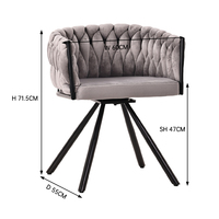 Échantillon Gratuit - Chaises de Salle à Manger Modernes, Style Nordique Scandinave Minimaliste, Élégantes, en Velours, Chenille et Corduroy pour la Maison