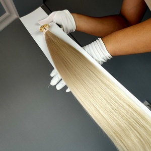 Extensions de cheveux humains 100% naturels, kératine I U V K, pointes plates, bouclés crépus, double épaisseur, extensions de cheveux à pointe I - Product Image 4