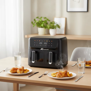<span class=keywords><strong>Friteuse</strong></span> à air Anbolife 9L grande capacité 2400W haute puissance avec écran tactile et contrôle numérique, 6 préréglages et menus rapides pour usage familial - Product Image 5
