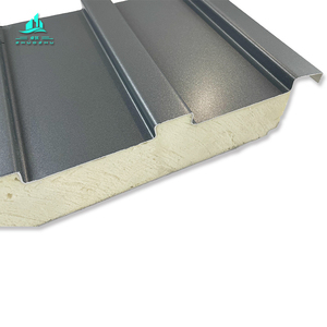 Panel de Techo de Diseño Moderno, <span class=keywords><strong>Teja</strong></span> de Poliuretano y Espuma de Aluminio Económica para Exteriores, Edificios de Hoteles, Cobertizos, Material de Acero - Product Image 3