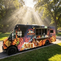 Remolque de Comida, Camioneta de Pizza, Remolque Cocina, Nuevo Camión de Helados, Camión de Pizza Móvil, Camioneta de Pizza y Café, Carrito de Hot Dogs, Camión de Comida BBQ