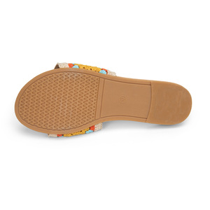 Comode pantofole da <span class=keywords><strong>donna</strong></span> <span class=keywords><strong>con</strong></span> chiusura a punta <span class=keywords><strong>con</strong></span> dettagli personalizzati impreziositi alla moda - Product Image 5