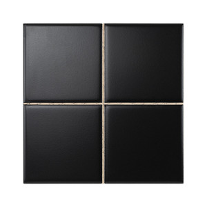 Piastrella Pretagliata Nera Opaca 20x20 per Uso a Parete e Pavimento - Product Image 4