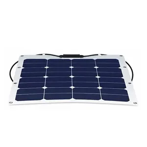 55w Monocrystalline सौर पैनल लचीला सौर पैनलों के लिए मॉड्यूल चार्ज नाव या गोल्फ गाड़ी
