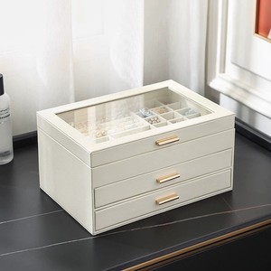 Spot New High-end European-style Princess Large-capacity Jewelry <b>Storage</b> Box Window Jewelry Boxes and Displays - Product Image 4