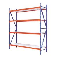 Barre de support de stockage métallique, système de rayonnage d'entrepôt robuste et durable