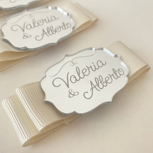 Étiquettes personnalisées en acrylique miroir pour <span class=keywords><strong>mariage</strong></span>, étiquettes nominatives personnalisées pour la fête des mères <span class=keywords><strong>et</strong></span> Noël, imperméables - Product Image 5