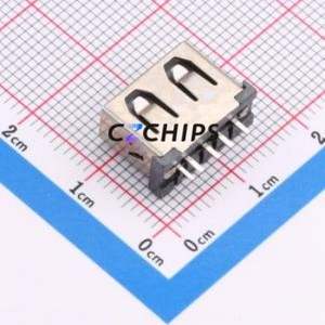 916-451A2026Y10200 <b>USB</b> Connector Through hole Component (THT) Connector Type-<b>A</b> <b>USB</b> <b>2.0</b> Female Through Hole - Product Image 2