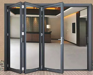 Puerta Plegable Ultra Delgada de Aluminio con Vidrio Panorámico para Hotel de Lujo, Villa, Patio y Balcón, Sistema de Rotura Térmica - Product Image 6