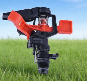 Aspersor de Impacto Ajustável POM 3/4\" 80B2A - 360 °   Bico de Água Rotativo para Sistema de Irrigação de Fazenda, Pomar e Jardim - Product Image 2