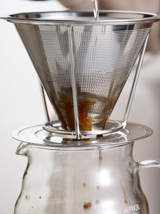Fornecimento de Fábrica OEM: Novo Funil Cônico Moderno Portátil de Aço Inoxidável Ecológico com Múltiplas Capacidades para Filtro de Café e Coador de Gotejamento - Product Image 4