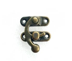 Piccolo Gancio a Scatto con Chiusura Decorativa in Metallo per Scatole di Gioielli in Legno, Armadietti e Mobili - Product Image 5