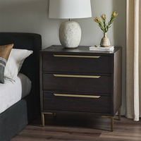 Style personnalisé Commode à 3 tiroirs Commode en rotin Commode pour chambre à coucher Commode pour armoire de rangement Meubles de maison Conceptions personnalisées
