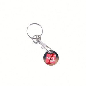 Promotional Wholesale Cheap <b>Custom</b> Zinc Alloy Euro Coin Supermarket Shopping Cart Trolley Keychain Waterproof - Product Image 3