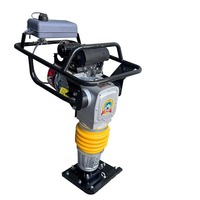 Pilon vibrant vertical portatif à essence 5.0-6.5HP, à rayon de braquage court, à fort impact, pour fondations et pentes