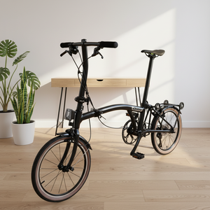 Vélo pliant en fibre de carbone ultra-léger 6,5 kg, guidon 16 pouces, 7 vitesses, frein C, pour hommes et femmes, <span class=keywords><strong>pliable</strong></span> en trois, entièrement amorti - Product Image 5