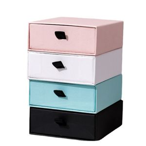 Jewelry Box Paper Custom Logo Fashion Hardboard Jewelry Packaging Box Kraft Paper Drawer Box