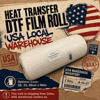 Rouleau de film direct A3 33 cm antistatique à décollement facile pour l'impression sur t-shirts et vêtements – Stock disponible