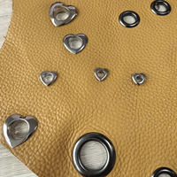 Oeillets en métal laiton en forme de cœur personnalisés de 5 mm, 6 mm, 8 mm, 10 mm, 11,5 mm, 13,5 mm, 15 mm pour vêtements et chaussures