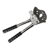 J52 500mm² Dia. Coupe-câble à cliquet télescopique de 52 mm pour câbles blindés en cuivre et en aluminium