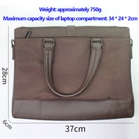 Tas Laptop Asli Lenovo TL620 ThinkPad X13/X280/T14/T14P Tas Tangan Laptop 13-14 Inci Tas Bahu Coklat Bisnis Sederhana