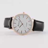 Montre-bracelet à quartz ultra-fine et simple pour homme, style Genève, vente en gros
