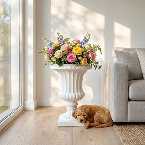 Pots et jardinières extra-larges <span class=keywords><strong>en</strong></span> résine de fibre de verre pour décoration extérieure et intérieure, jardin, maison, plantes, fleurs LWY2003-<span class=keywords><strong>XXL</strong></span> - Product Image 3