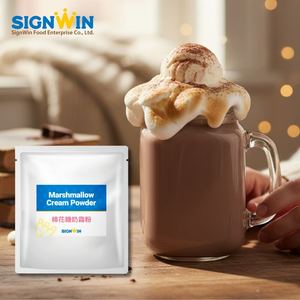 Easy to prepare fluffy smooth topping torchable marshmallow cream <b>powder</b> suitable for decorating a wall of cups for dessert shop - Product Image 1