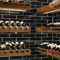 Carreaux muraux en céramique 60x240mm avec texture imitation brique, résistants aux acides et antidérapants pour crédences de cuisine et salle de bain modernes