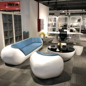 BOBIAO bianco lucido Executive singolo 3 posti in tessuto <span class=keywords><strong>Ceo</strong></span> Lounge in pelle per il tempo libero ricevimento dentale visitatore in attesa di ufficio divano - Product Image 6