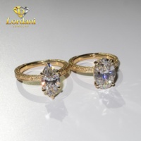 Bague de fiançailles vintage solitaire en filigrane, style antique, avec diamant de laboratoire taille ovale, bande florale Art Déco, bague de mariée délicate