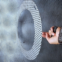 Petite maille perforée d'écran en métal microperforé de plaque en aluminium de trou Ultra-fin avec des services de traitement de pliage de soudure de coupe