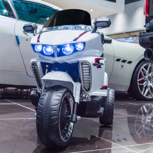 Moto Elettrica per Bambini a Prezzo Economico, Modello Polizia, per Ragazzi e Ragazze di 8 Anni, Guidabile su Strada - Product Image 4